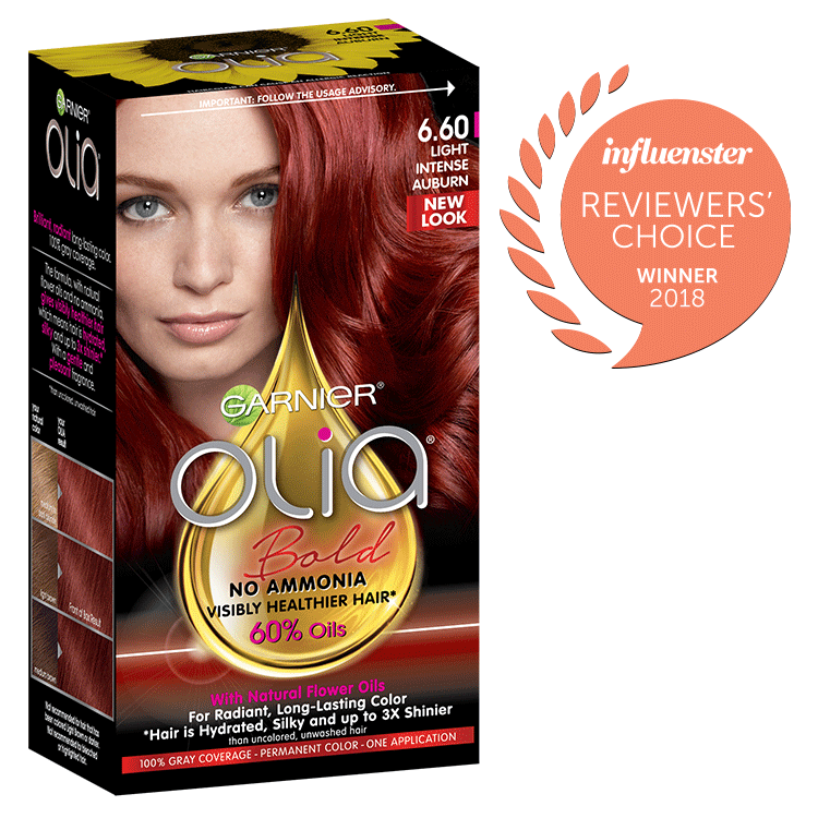 Olia Ammonia-Free Light Intense Auburn Hair Color - Garnier