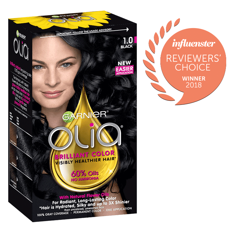 Olia Ammonia Free Permanent Hair Color Black Garnier