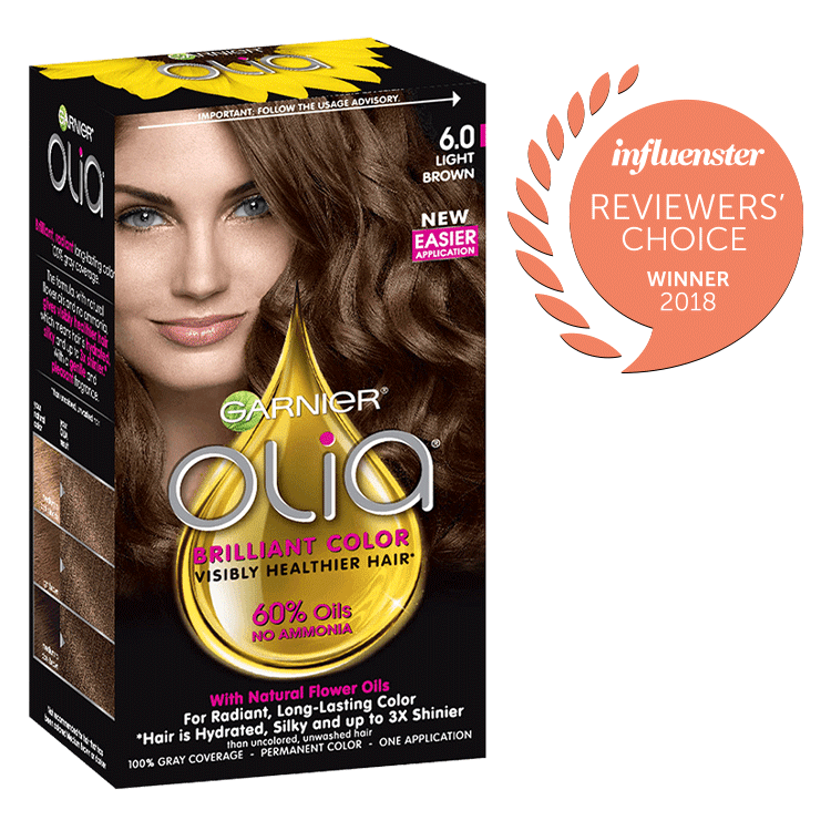 Olia - Ammonia-Free Permanent Hair Color - Light Brown ...