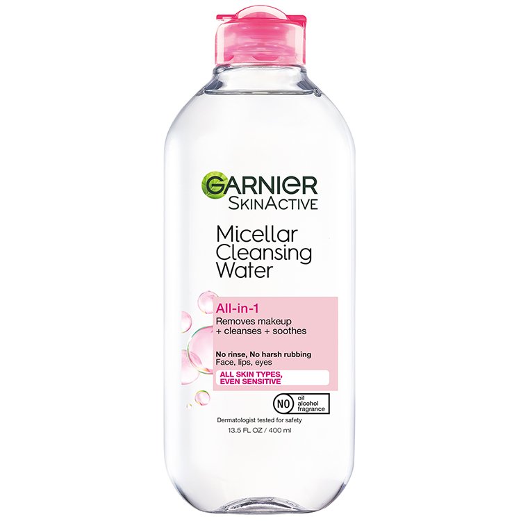 Front view of Pink Cap Cleansing Water All-in-1, All Skin Types
