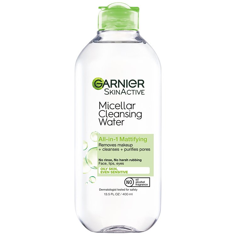 Front view of Green Cap Cleansing Water All-in-1 Mattifying, Oily and Sensitive Skin