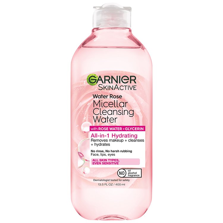 Front view of Water Rose Cleansing Water, All Skin Types