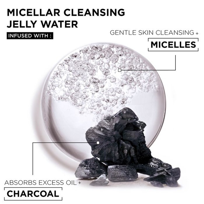 Micellar Cleansing Jelly Water with Gentle Charcoal - Garnier
