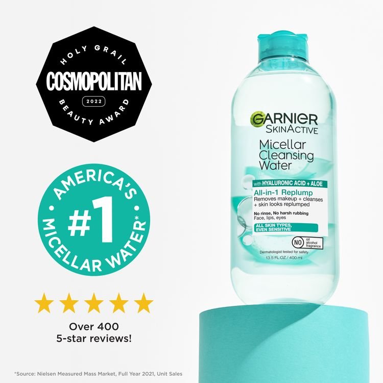 Garnier Micellar Water with Hyaluronic Acid Rated America's Number One Water