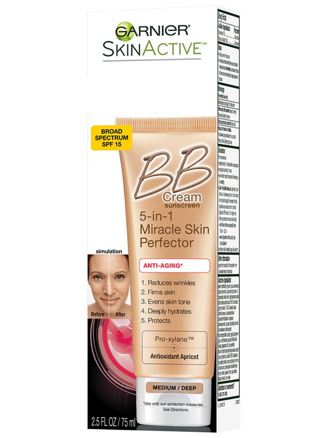 Miracle Skin Perfector Anti Aging BB Cream in MediumDeep Garnier