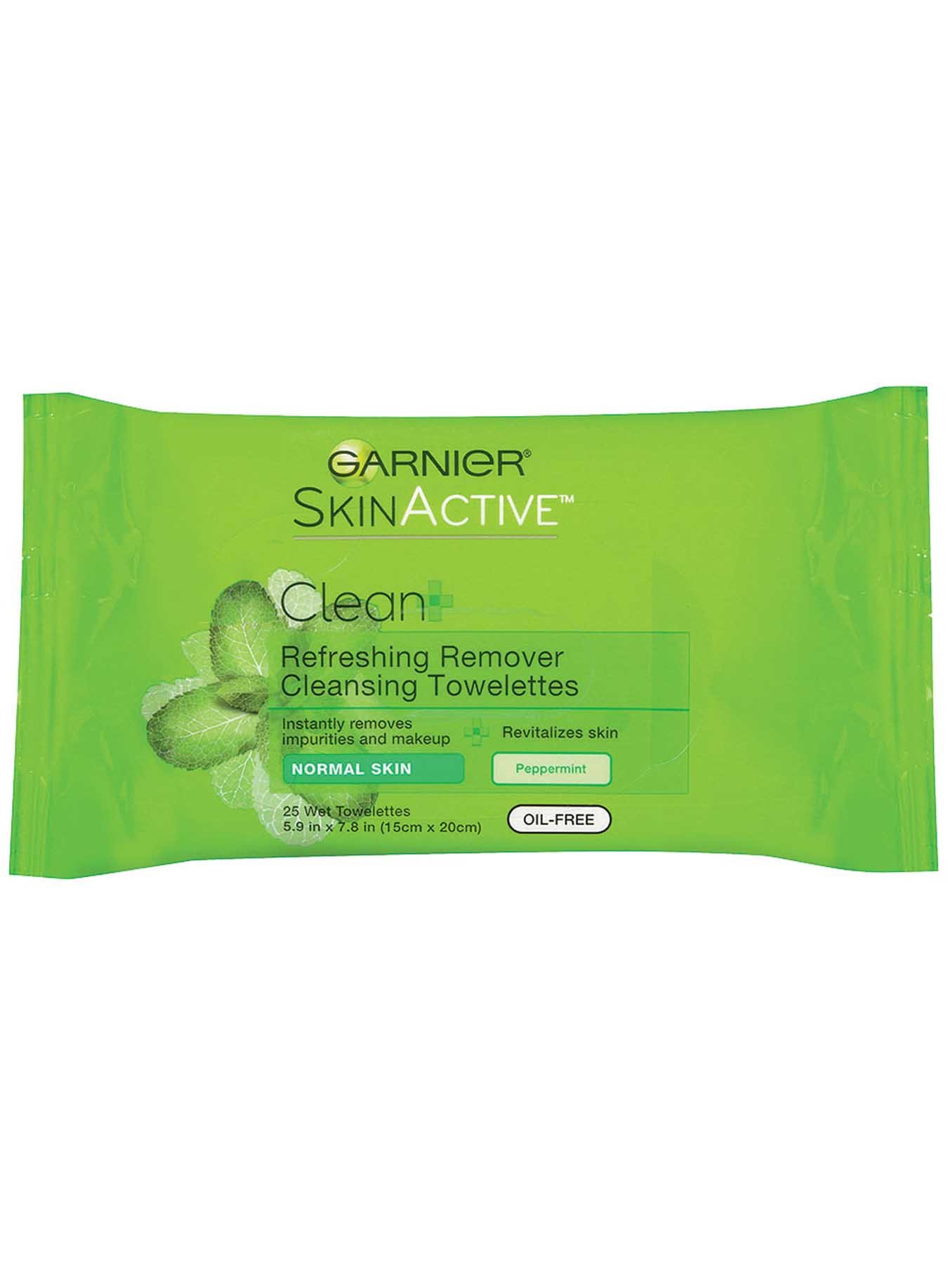 Front view of Clean+ Refreshing Remover Cleansing Towelettes, Normal Skin.