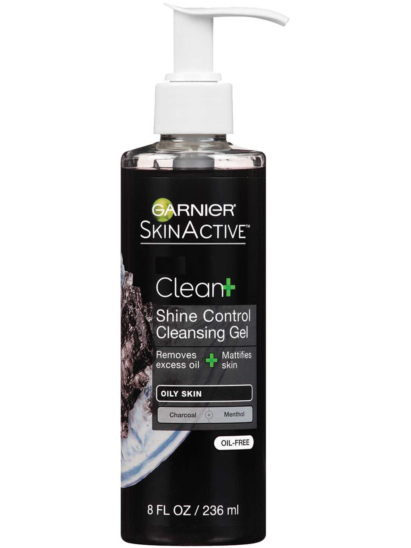 Front view of Clean+ Shine Control Cleansing Gel, Oily Skin, Oil Free.