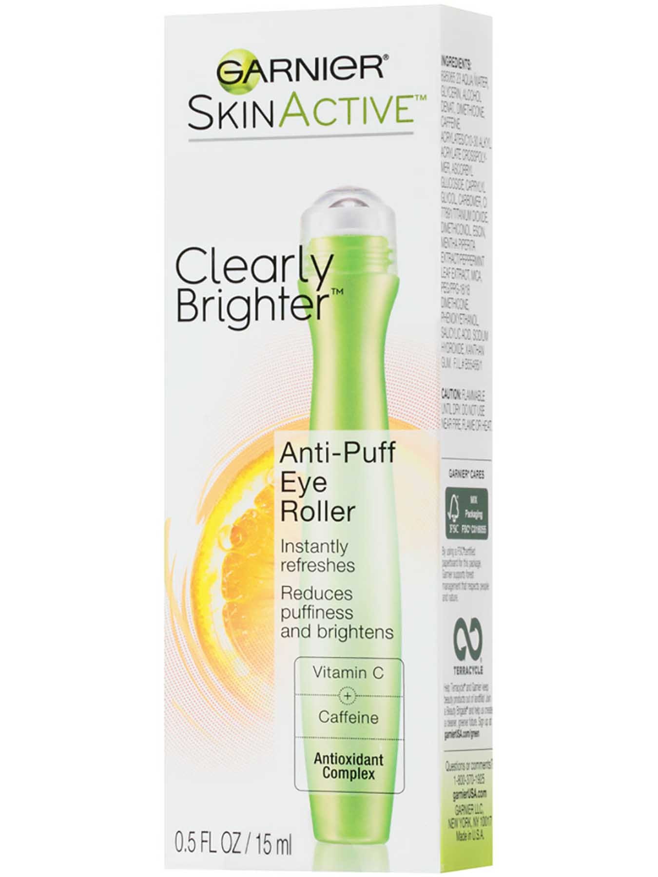 Left Side view of Clearly Brighter Anti-Puff Eye Roller.