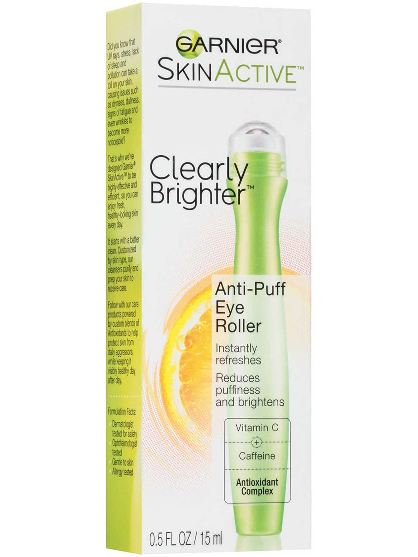 Right Side view of Clearly Brighter Anti-Puff Eye Roller.