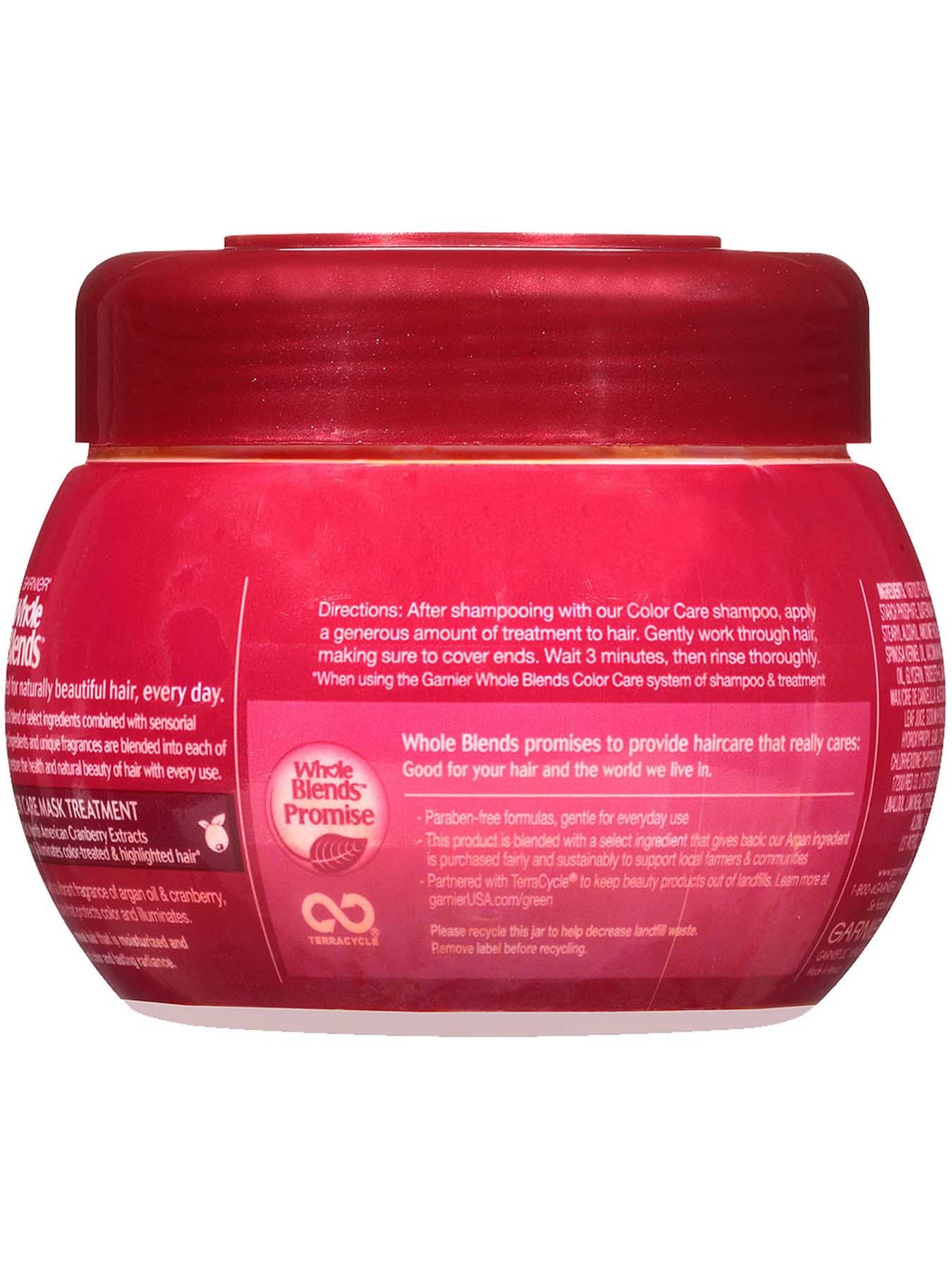 Back view of Color Care Mask with Argan Oil and Cranberry Extracts.