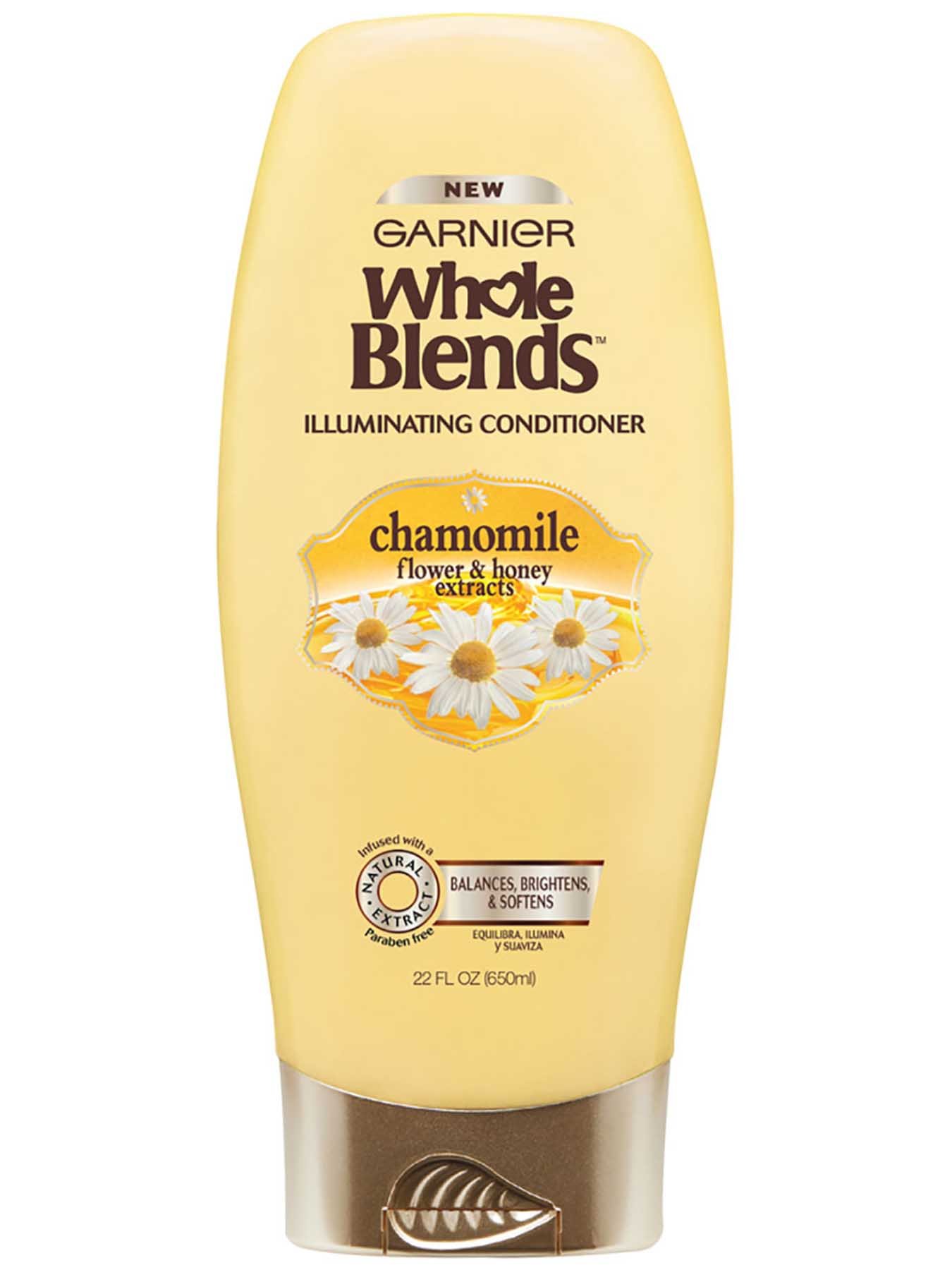 Front view of Illuminating Conditioner with Chamomile Flower and Honey Extracts, Silicone-Free.