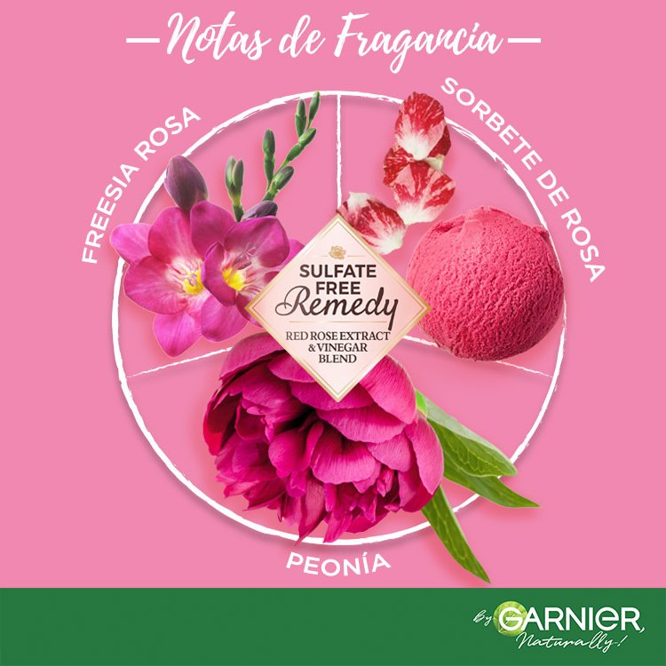 Garnier rosa whole blends