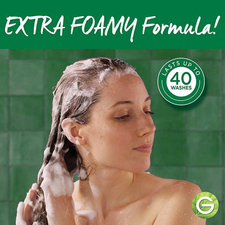 Garnier whole blends foamy formula