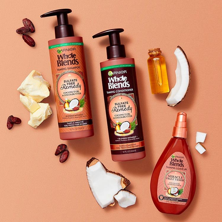 SulfateFree Coconut Oil Shampoo For Frizzy Hair Garnier