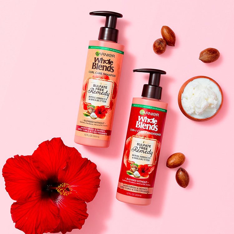 Garnier Whole Blends - Sulfate Free Conditioner Hibiscus - product detail