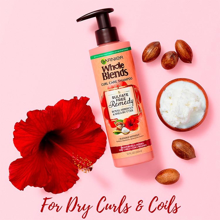 Garnier Whole Blends - Sulfate Free Shampoo Hibiscus - product detail