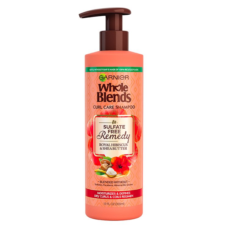 Garnier Whole Blends - Sulfate Free Shampoo Hibiscus - product detail
