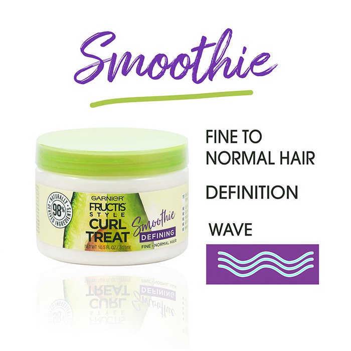 Fructis Style Natural Styling Curl Smoothie Hair Style Garnier