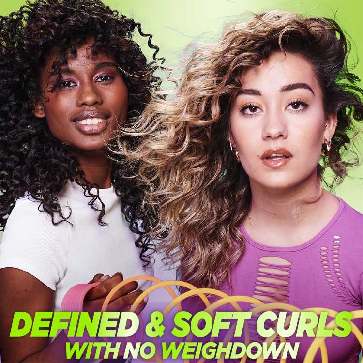 Defined and soft curls with no weighdown