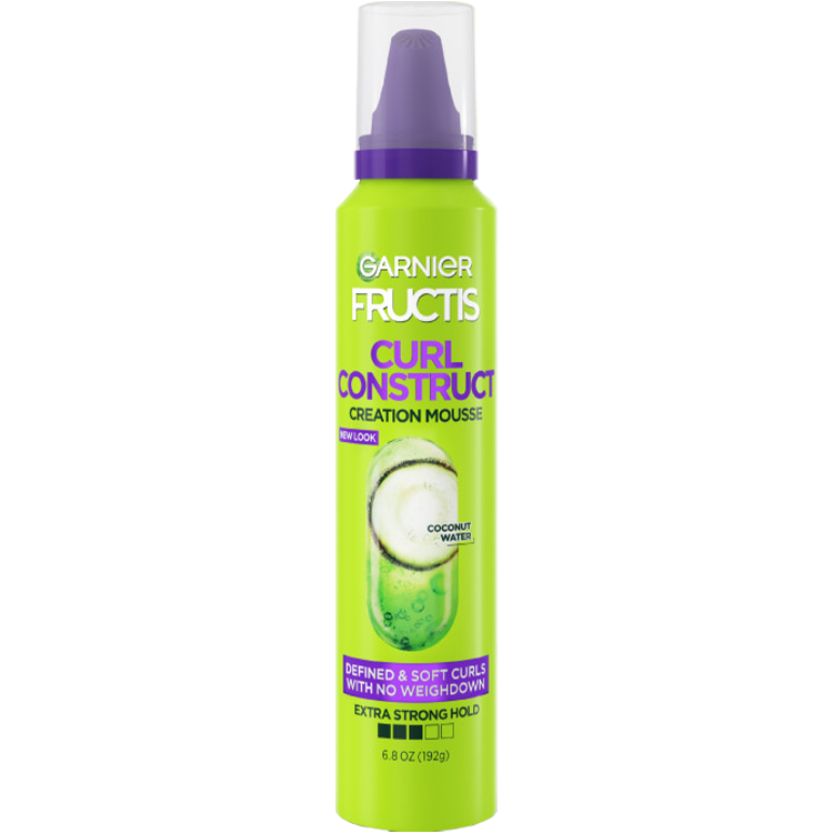 Garnier Fructis Curl Construct Creation Mousse, front view.