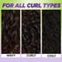 Swatches of brown wavy, curly and coily hair types.