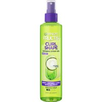 Curl Shape Spray Gel bottle, front view.