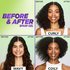 Before and after wavy, curly, coily hair with Spray Gel.