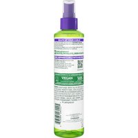 Back of curl spray gel bottle with instructions and ingredients.