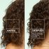 Before and after comparison: frizzy hair transformed into defined curls with no weighdown using Garnier Fructis Curl Construct Creation Mousse.