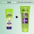 Garnier Fructis Curl Control Scrunching Gel packaging update: transitioning from the old Curl Scrunch Controlling Gel look to the new lime green tube design.