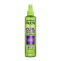 Garnier Fructis Curl Shape Defining Spray Gel 8.5 oz bottle: a hair styling spray for all curl types providing up to 48H frizz control.