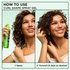 How to use Garnier Fructis Curl Shape Defining Spray Gel in 2 steps: 1. Spray generously onto curls, 2. Scrunch and style as desired for defined hair.
