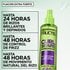 Key benefits of Garnier Fructis Curl Shape Defining Spray Gel: up to 24H defined shiny curls, 48H frizz control, and natural curl movement with an extra strong hold.