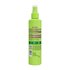 A visual of the back of the product packaging of the Garnier Fructis Full Control Anti-Humidity Non-Aerosol Hairspray. This hairspray has a strong, yet flexible hold formula infused with bamboo extract.