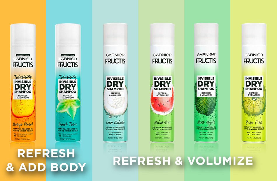 Garnier Fructis Invisible Dry Shampoo Mango Punch, Refresh & Texturize