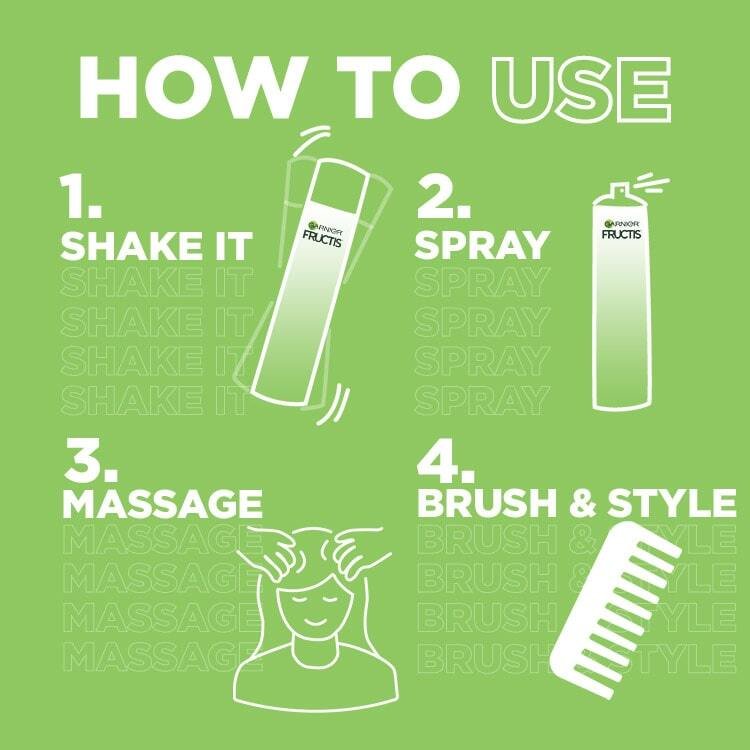 Garnier Fructis Invisible Dry Shampoo Melon Tini How To Use