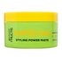 A horizontal view of the Garnier Fructis Surfer Hair Styling Power Paste tub, which is bright lime green with a vibrant yellow lid.