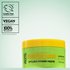 A product shot of the green and yellow Garnier Fructis Surfer Hair Styling Power Paste tub, featuring "Cruelty Free International," "VEGAN FORMULA," and "100% RECYCLED PLASTIC" logos on the left.