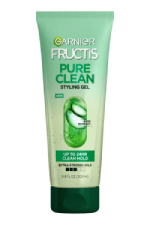 Front packaging of the Garnier Fructis Pure Clean Styling Gel.