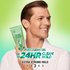 A man with slicked-back hair holding the Garnier Fructis Pure Clean Styling Gel. This gel offers up to 24 hours of clean hold.