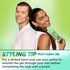 Styling tip for the Garnier Fructis Pure Clean Styling Gel. Use your palms to smooth the gel through your hair before using a brush to achieve a slicked back look.