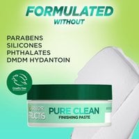 The Garnier Pure Clean Finishing Paste is formulated without parabens, silicones, phthalates, and DMDM hydantoin.