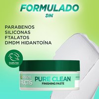 The Garnier Pure Clean Finishing Paste is formulated without parabens, silicones, phthalates, and DMDM hydantoin.