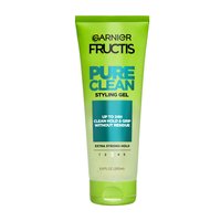 A front visual of the Pure Clean Styling Gel tube. This gel provides up to 24 hours of clean hold for lasting control and definition.