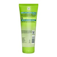A back visual of the Pure Clean Styling Gel tube. This gel provides up to 24 hours of clean hold for lasting control and definition.