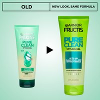 Thee Pure Clean Styling Gel now comes in a new look, with the same formula you love. Experience the same non-sticky, non-flaky, and non-crunchy formula.