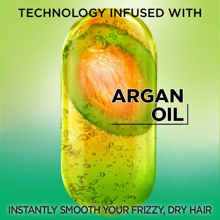 Technology infused with argan oil to instantly smooth your frizzy, dry hair