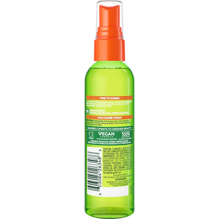Fructis Brilliantine Shine Spray back pack image