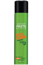Front pack shot of Garnier Fructis Sleek & Shine hairspray.