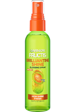Brilliantine Shine Glossing Spray bottle, front view, white background.